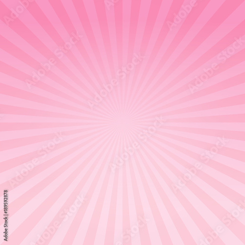 Abstract soft Pink gradient rays background. Vector