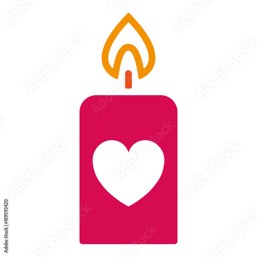 Valentinstag Icon - Kerze 