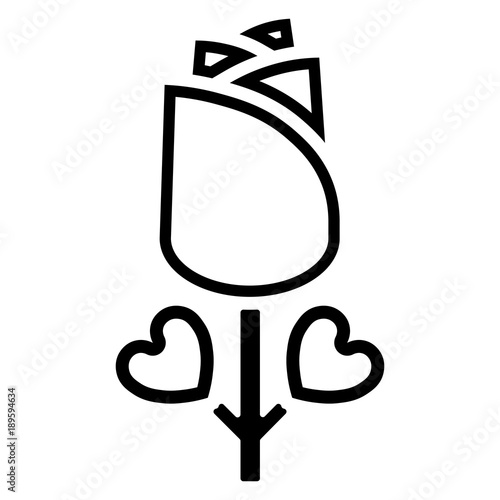 Valentinstag Icon - Rose