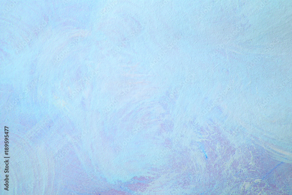 Fototapeta premium Abstract grunge blue painting background. Artistic brushstroke texture background. Hand painted gouache background.