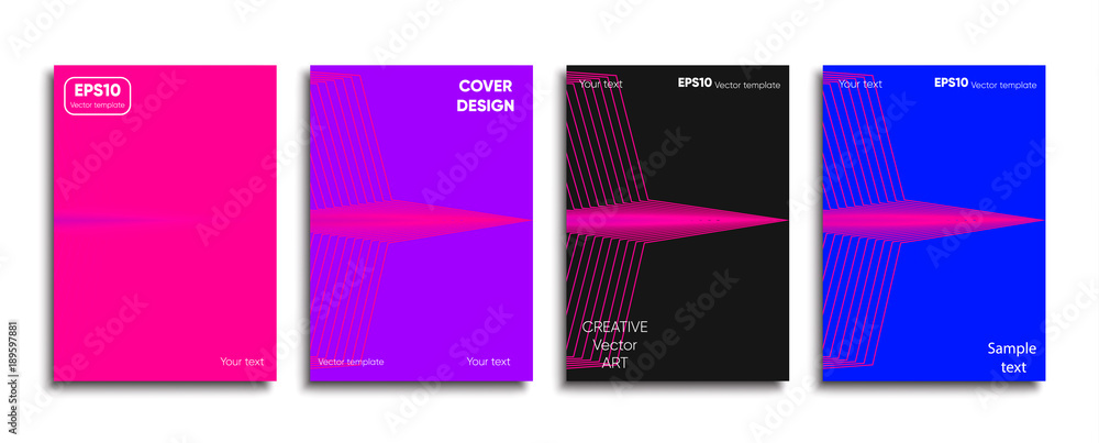 Creative colored cover. Cover design.