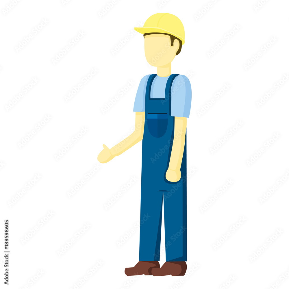 Contractor Builder People Vector Illustration Contractor Builder People Vector Illustration