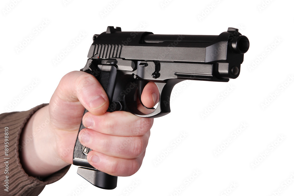 gun in hand gun in hand