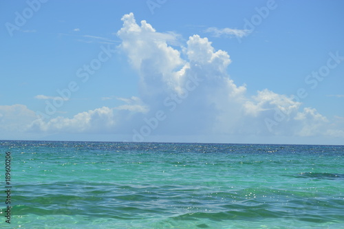 Azure water  white sand beach