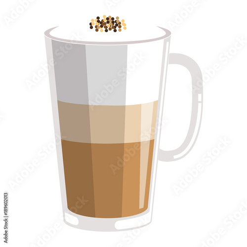 iced delicious coffee icon