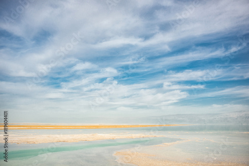 Coast of the Dead Sea, sea water and salt © Анна Ковальчук