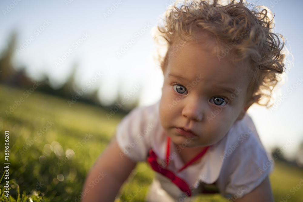 the baby in the park the baby in the park