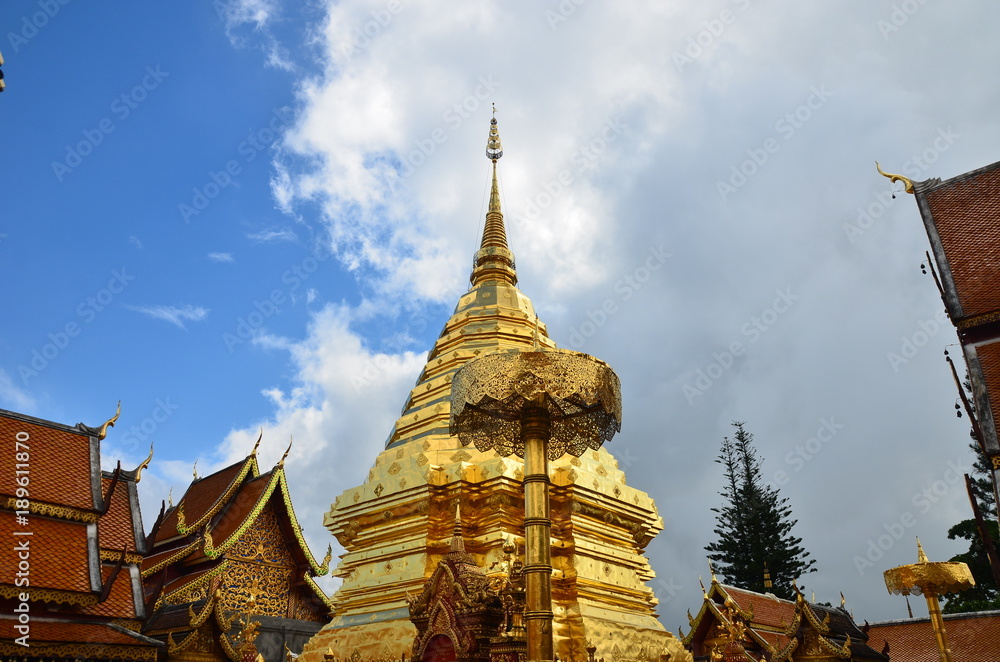 Fototapeta premium Wat Phra That Doi Suthep Chiangmai Thailand