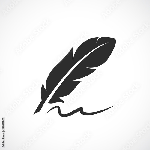 Old calligraphy vector icon