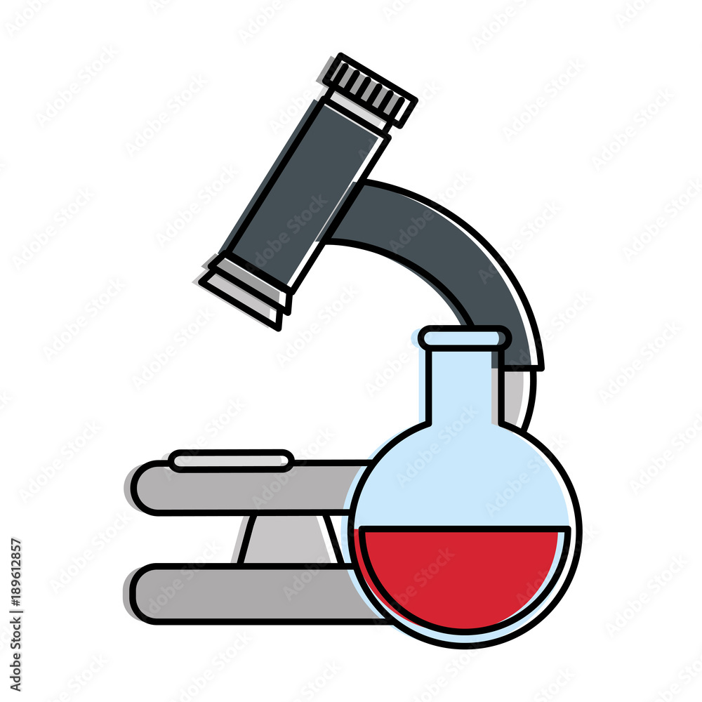 Obraz premium microscope medical with tube test