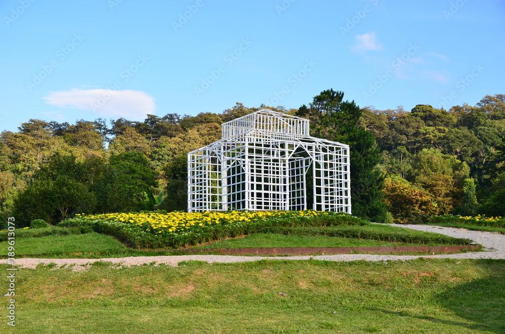 Obraz premium Greenhouse with flower in Chiangmai Thailand