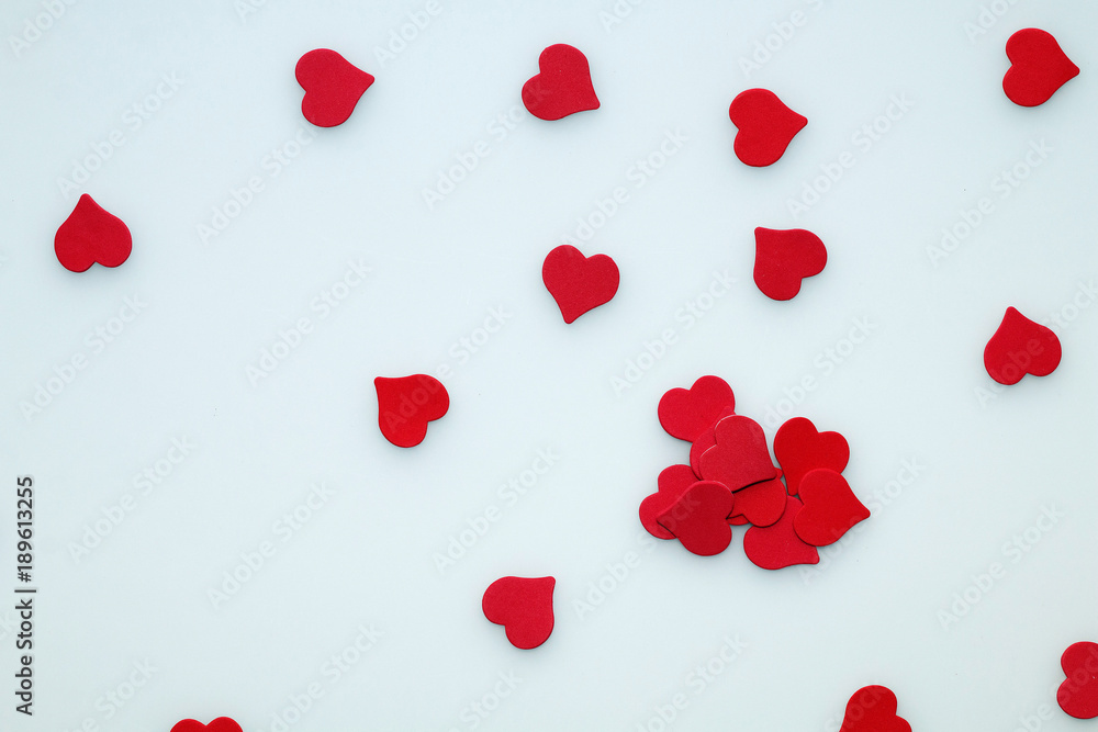 Background for St. Valentine's Day.
Decorative red hearts on a white background Background for St. Valentine's Day.
Decorative red hearts on a white background