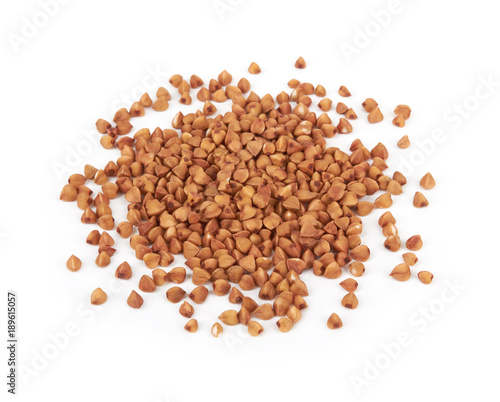buckwheat grains isolated