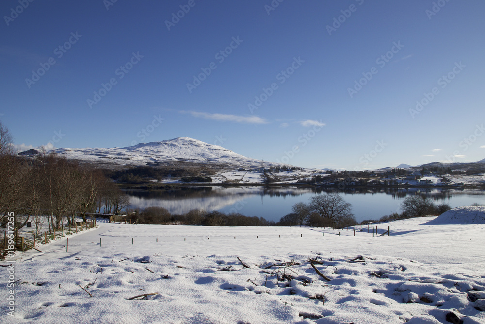 Snowy Loch Portree