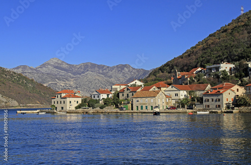 small village Lepetane on bay of Tivat © babble