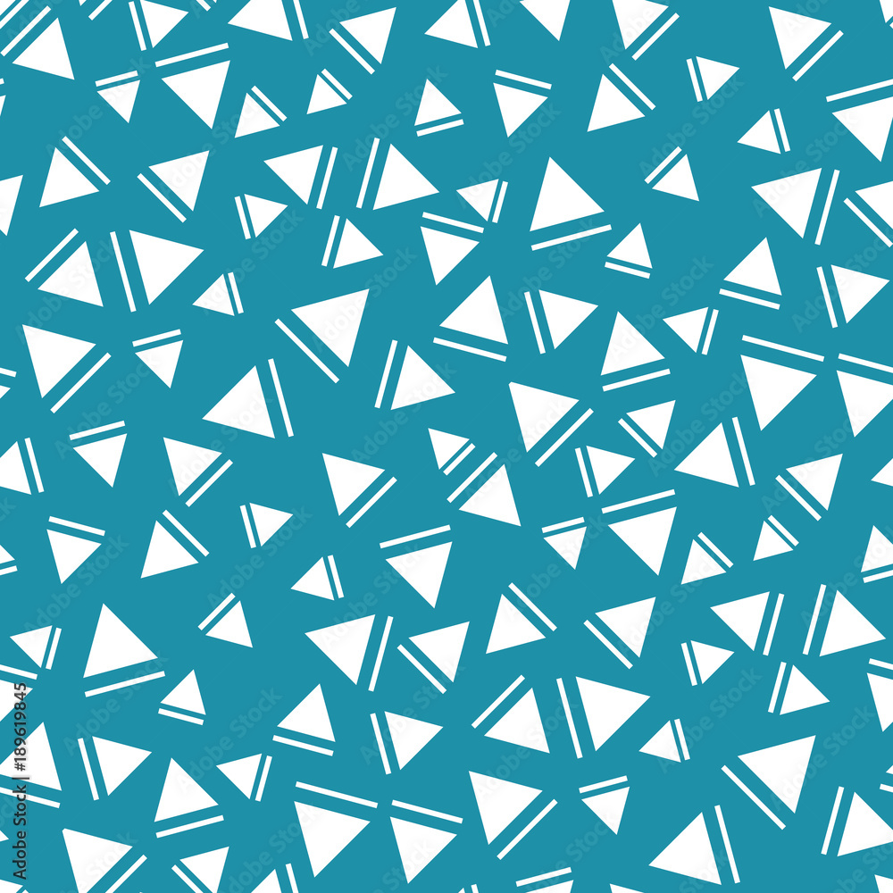 memphis style triangle seamless pattern