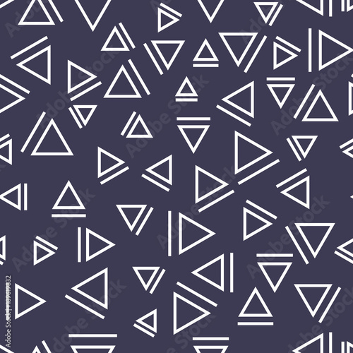 memphis style triangle seamless pattern