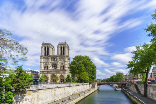 The famous Cathedral Notre-Dame de Paris , French Gothic architecture, is one of the most well-known church in the world , Paris , France