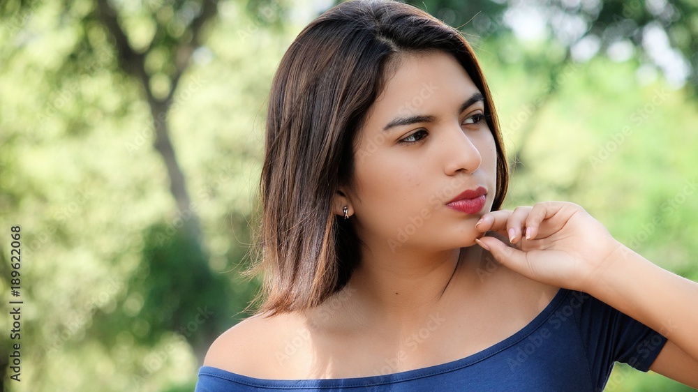 Fototapeta premium Thoughtful Female