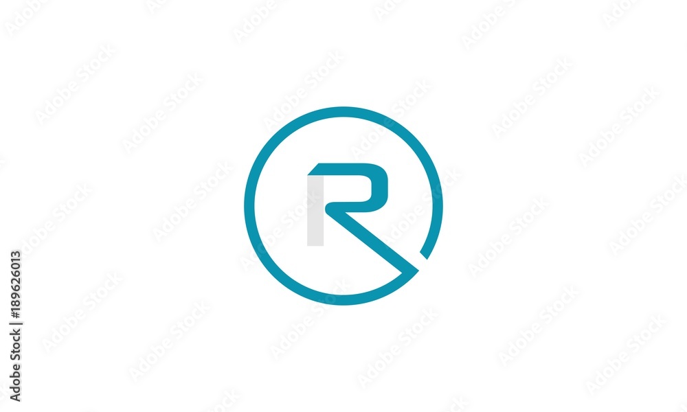 Letter R Circle Minimalist Creative Business Logo, circle letter R logo template. letter R logo with simple style Letter R Circle Minimalist Creative Business Logo, circle letter R logo template. letter R logo with simple style