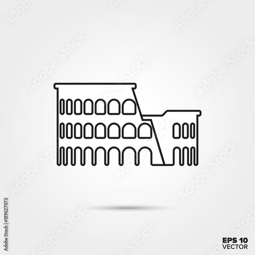 Colosseum Line Icon