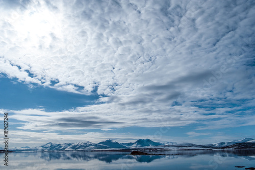 Coast of the Norwegian Sea.Tromso .