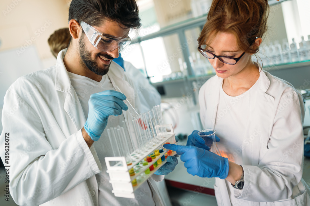 Scientist working at the laboratory Scientist working at the laboratory