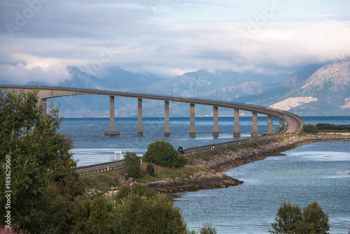 modern bridge in Norway