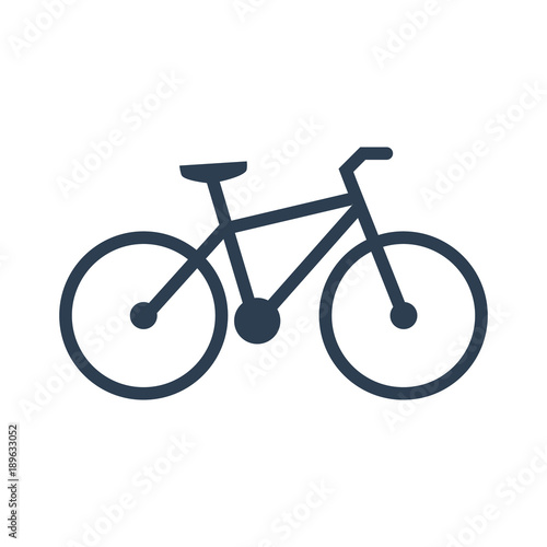 bicycle icon on white background.