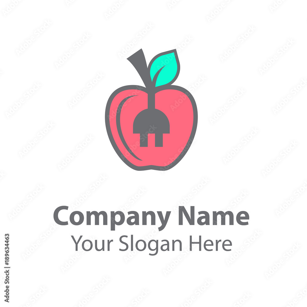 Power fruit logo design