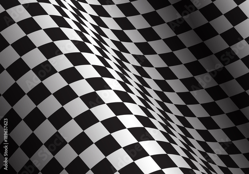 Checkered flag wave design sport race championship background vector illustration.