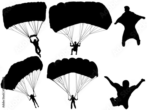 Parachute silhouette