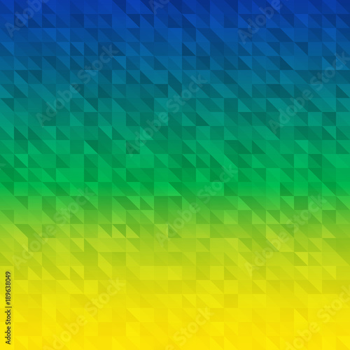 Abstract Background using Brazil flag colors. Vector illustration. 