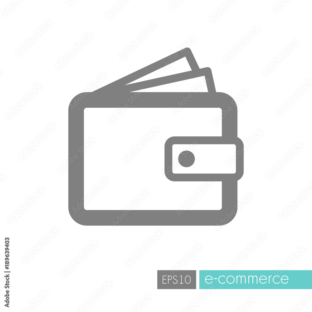 Purse icon vector. Wallet sign isolated on white Purse icon vector. Wallet sign isolated on white