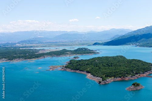 Beautiful summer views of the Bay of Karuk in the National Park of Lake Skadar, Montenegro