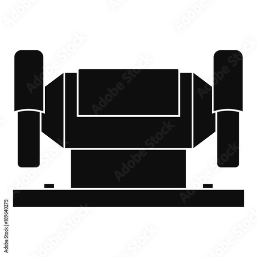 Metalworking machine icon, simple style