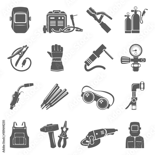 Black Icons - Welding Equipment