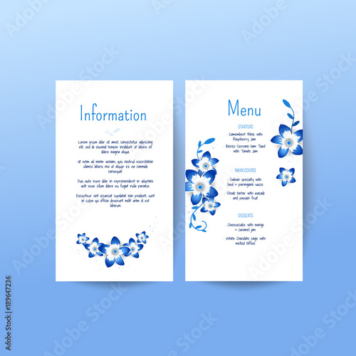 Spring ornament concept. Floral poster, invite.