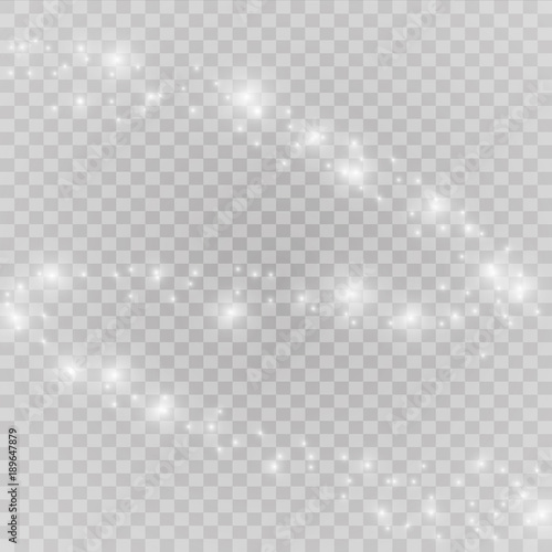 Vector sparkling falling star. Stardust trail. Glow light effect. Vector illustration. Christmas flash Concept.