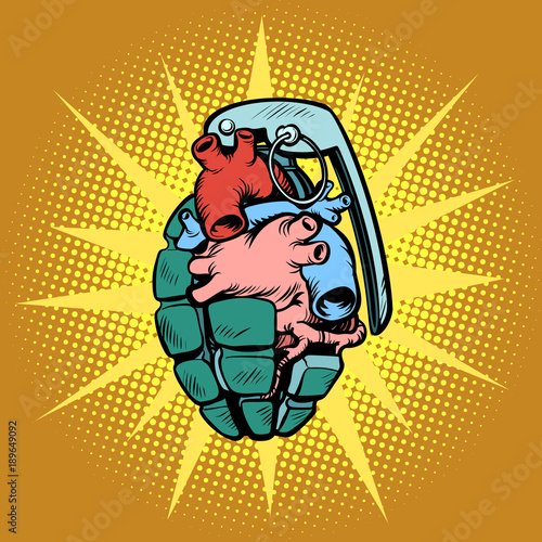 hand grenade heart
