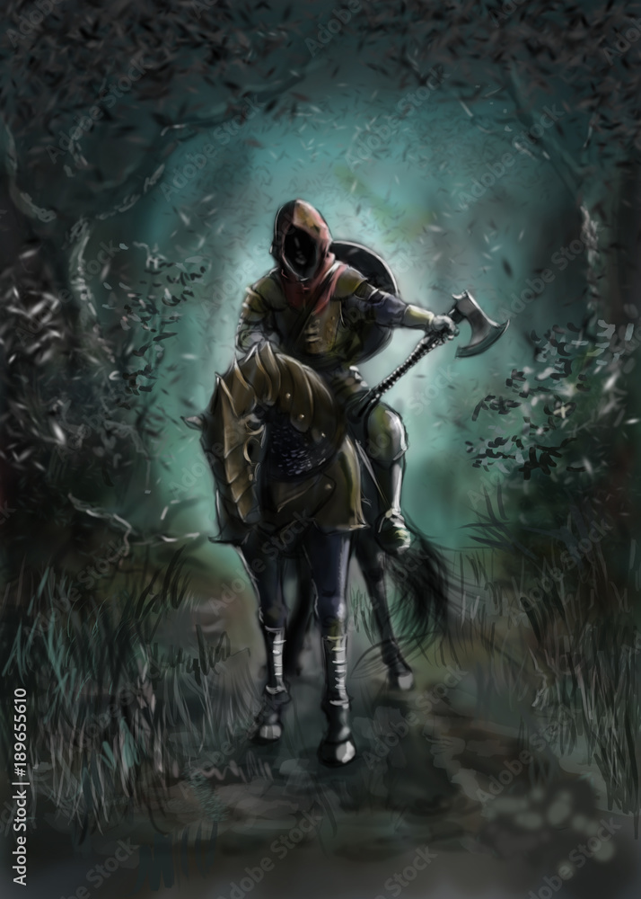 Fototapeta premium Horseman