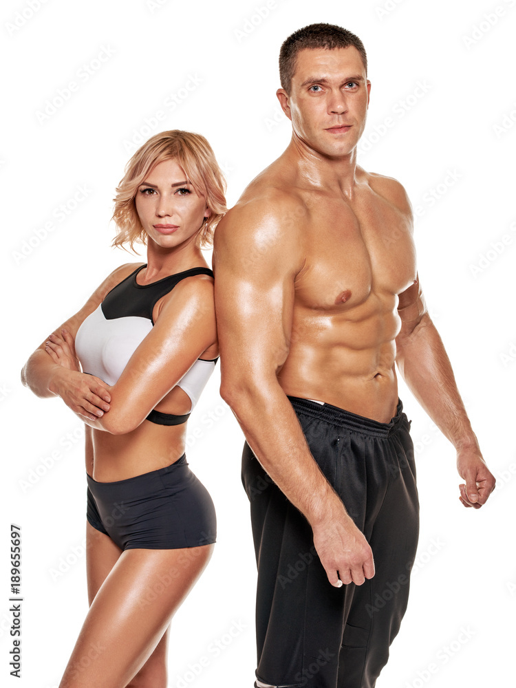 Athletic muscular people