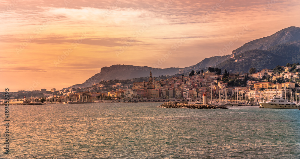 Menton, Sunset