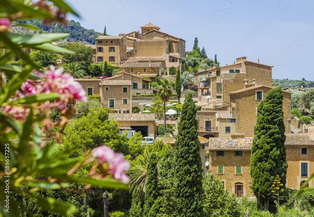 Deia, typical stone village in Majorca, Tramuntana mountain, Balearic islands, Spain Deia, typical stone village in Majorca, Tramuntana mountain, Balearic islands, Spain
