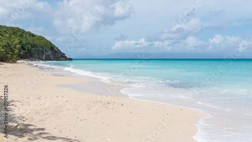Guadeloupe  beautiful desert beach in Marie-Galante island  