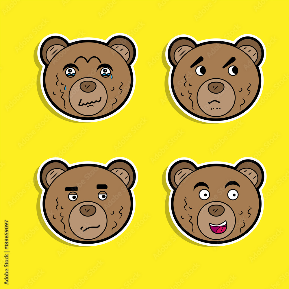 brown_bears_expressions_template brown_bears_expressions_template