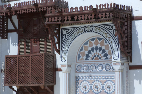 Fototapeta Naklejka Na Ścianę i Meble -  Details of Jeddah Old Mosque