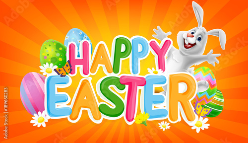easter illustration banner