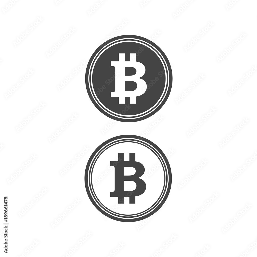 Set of bitcoins symbol Set of bitcoins symbol
