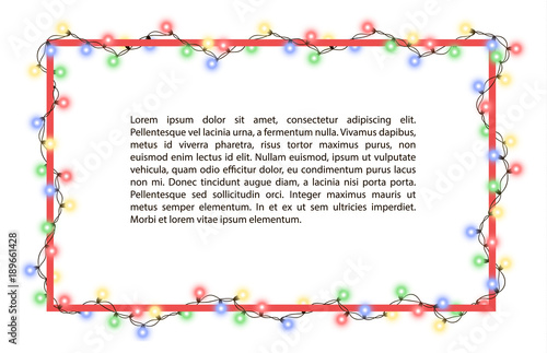 Wallpaper Mural Vector illustration of light garland Torontodigital.ca